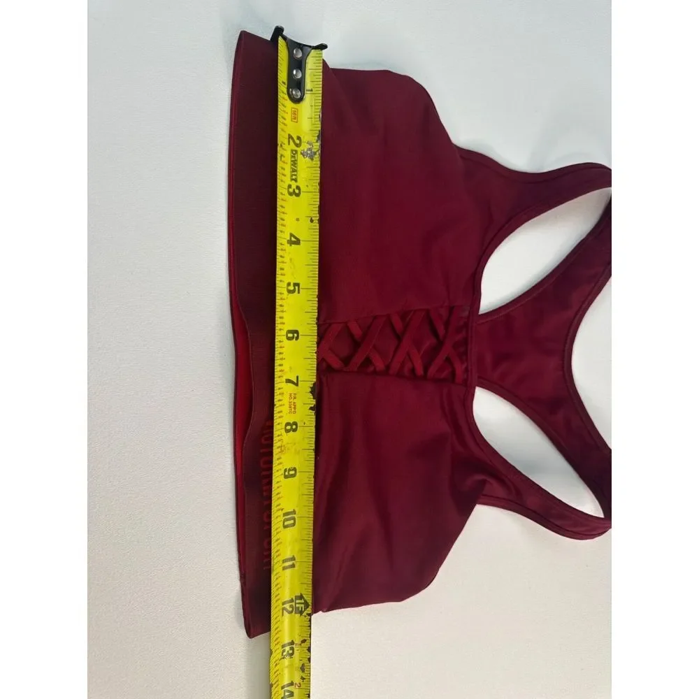 Victoria Sport Burgundy‎ Racerback Sports Bra Size S